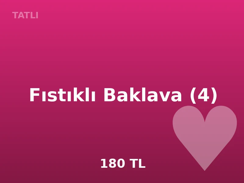 Fıstıklı Baklava (4)